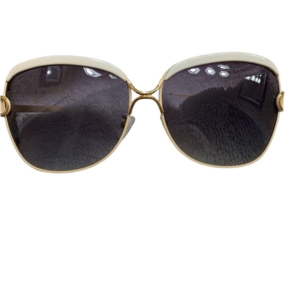 NWOT cream and gold frame women’s sunglasses - Picture 1 of 14